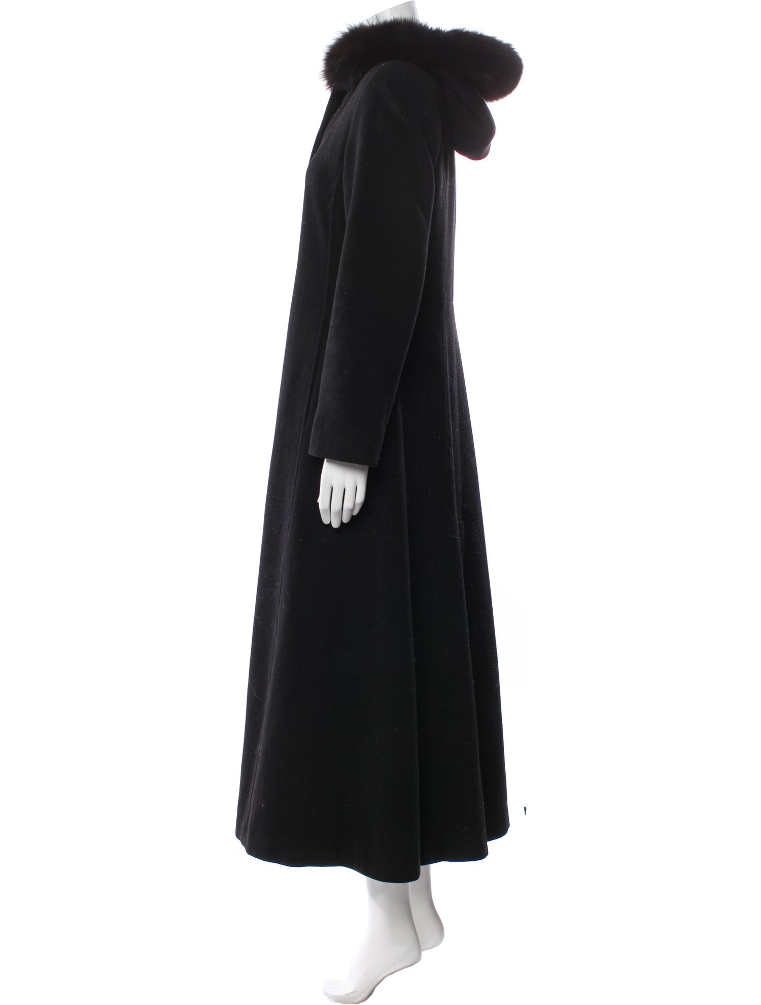 Marvin Richards Wool Faux Fur Coat